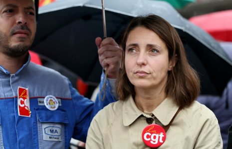 Sophie binet à Paris, le 17 octobre 2024. ( AFP / ALAIN JOCARD )