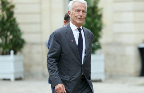 Patrick Martin à Paris, le 24 septembre 2024. ( AFP / THOMAS SAMSON )