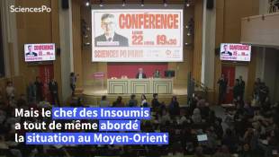 Privé de conférence à Lille, Mélenchon s'exprime à Sciences Po Paris
