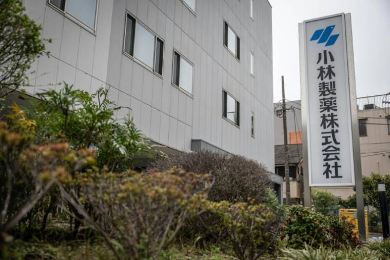 Les bureaux du groupe Kobayashi Pharmaceutical à Tokyo, le 28 mars 2024 ( AFP / Yuichi YAMAZAKI )