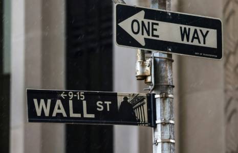 Le quartier de Wall Street, à New York ( AFP / Charly TRIBALLEAU )