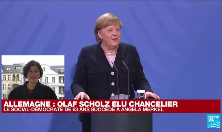 En direct : passage de flambeau entre Angela Merkel et Olaf Scholz en Allemagne