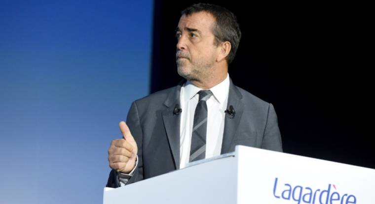 Arnaud Lagardère lors de l'assemblée générale de mai 2019. (© E. Piermont / AFP)