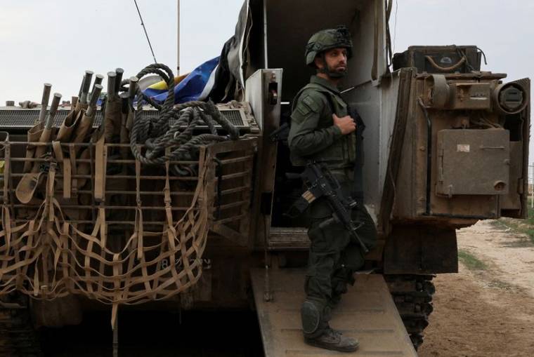 Un véhicule blindé israélien