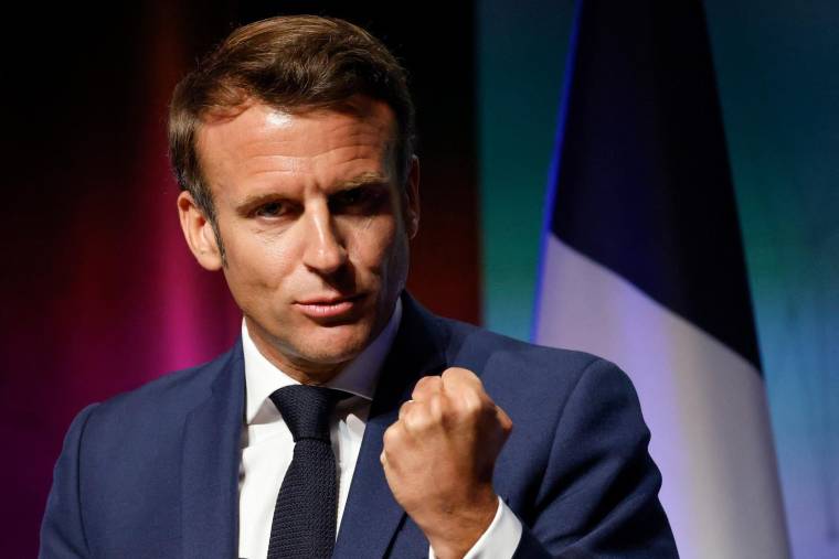 Le président de la République Emmanuel Macron. ( POOL / LUDOVIC MARIN )