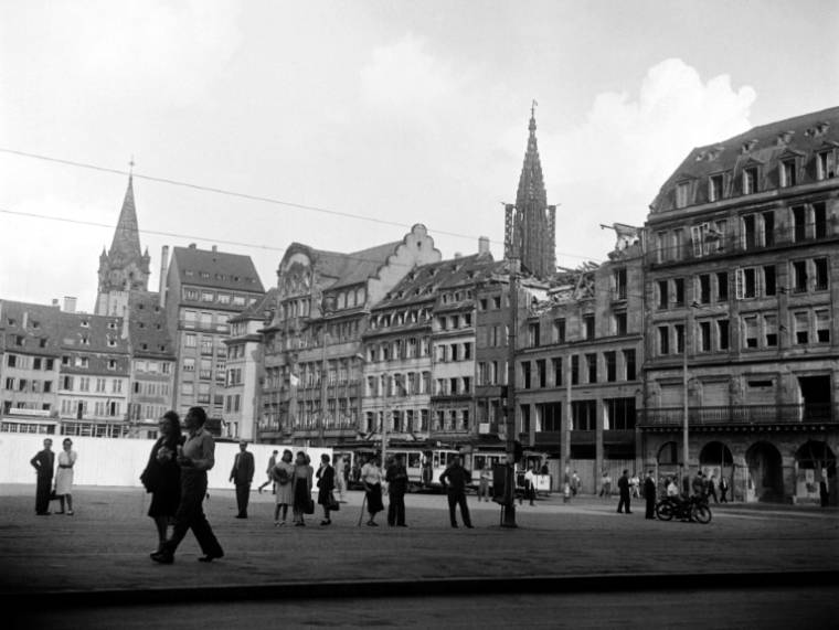 La place Kléber à Strasbourg en juin 1945 ( AFP / - )
