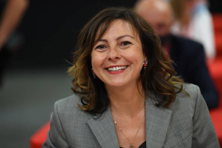 La présidente socialiste de la région Occitanie Carole Delga, le 2 juillet 2021. ( AFP / SYLVAIN THOMAS )