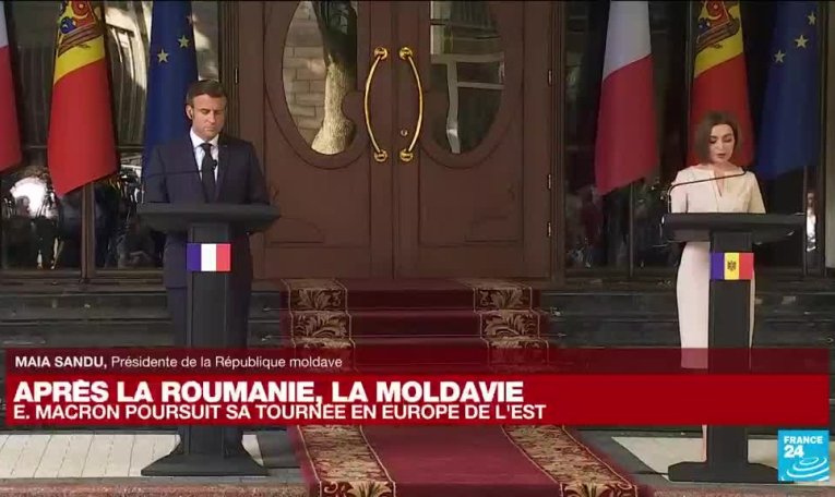 REPLAY : revivez la conférence de presse entre Emmanuel Macron et la présidente moldave Maia Sandu