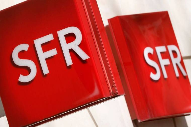 Le logo de l'opérateur télécom français SFR