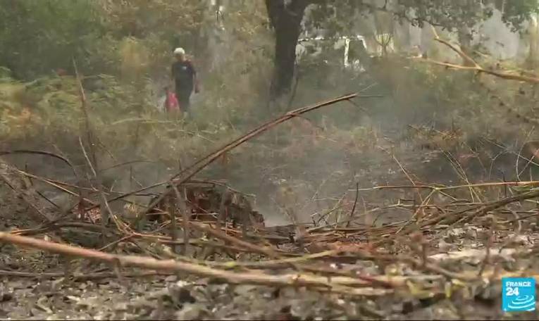 Incendies dévastateurs en Gironde : légère accalmie avant l'arrivée du président Macron