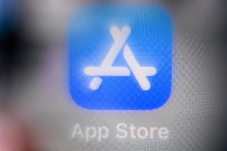 L'application App Store, depuis laquelle il est possible de télécharger des applications sur le système de la marque Apple. ( AFP / KIRILL KUDRYAVTSEV )