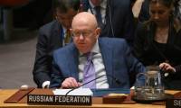 L'ambassadeur russe à l'ONU Vasisili Nebenzia au Conseil de sécurité de l'ONU, à New York, le 22 mars 2024 ( AFP / ANGELA WEISS )