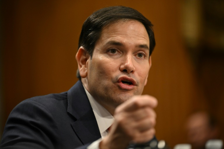 Le secrétaire d'Etat américain Marco Rubio le 15 janvier 2025 au Capitole, à Washington ( AFP / ANDREW CABALLERO-REYNOLDS )