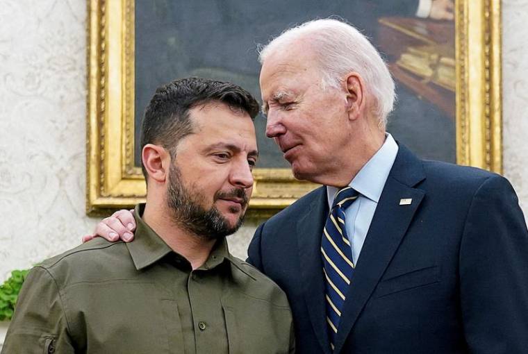 Volodimir Zelensky et Joe Biden à la Maison Blanche