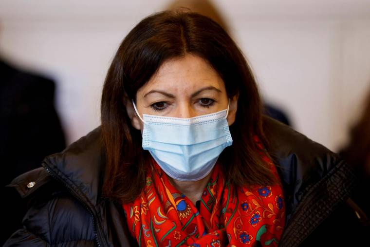 Anne Hidalgo, le 10 janvier 2022, à Paris ( AFP / Ludovic MARIN )
