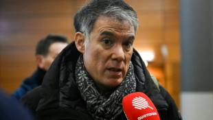 Le premier secrétaire du Parti socialiste Olivier Faure au congrès du PS à Marseille, le 28 janvier 2023 ( AFP / CLEMENT MAHOUDEAU )