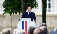 Le président de la République Emmanuel Macron à Bayeux, dans le Calvados, le 7 juin 2024 ( POOL / Benoit Tessier )