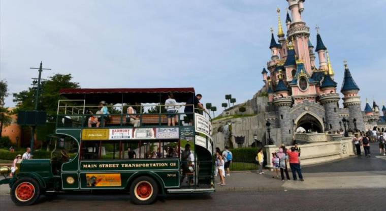 Une vue du parc d'attractions Euro Disney. (© B. Guay / AFP)