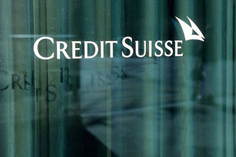Le logo de Credit Suisse à Genève