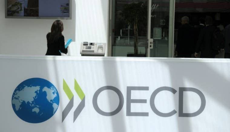 Au siège de l'OCDE à Paris, le 29 mai 2013 ( AFP / Eric PIERMONT )