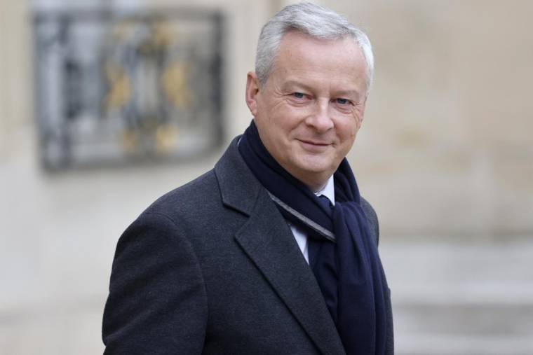 Bruno Le Maire le 23 janvier à Paris. ( AFP / LUDOVIC MARIN )
