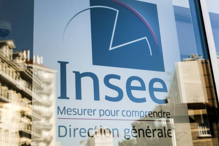 Logo de l'Insee à Montrouge, près de Paris, le 14 juin 2019 ( AFP / Aurore MESENGE )