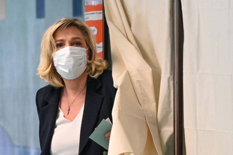 Marine Le Pen à Hénin-Beaumont, le 20 juin 2021. ( AFP / DENIS CHARLET )