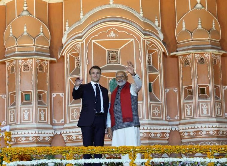 Le Premier ministre indien Narendra Modi et le président français Emmanuel Macron