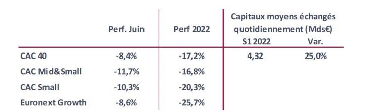 Source : Nyse Euronext. Au 30/06/2022 après Bourse