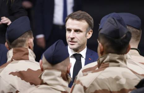 Emmanuel Macron, en Jordanie, le 21 décembre 2023 ( AFP / LUDOVIC MARIN )
