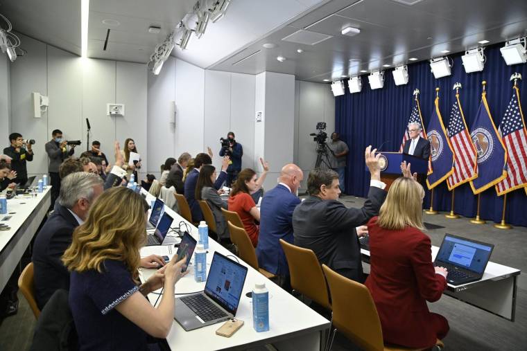 Une conférence de presse post comité monétaire tenue par la FED. (Crédits photo : Federal Reserve -  )