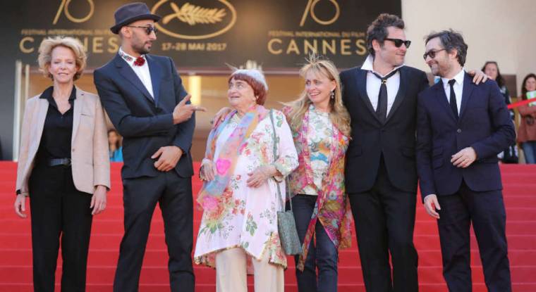 Frédérique Bredin (à gauche), présidente du Centre national du cinéma, lors du dernier festival de Cannes. (© V. Hache / AFP)