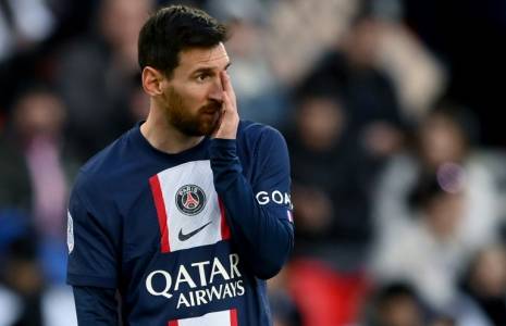 L'Argentin Lionel Messi avec le Paris SG contre Rennes en Ligue 1 le 19 mars 2023 au Parc des Princes ( AFP / FRANCK FIFE )