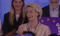 A Bruxelles, Ursula von der Leyen célèbre la victoire du PPE