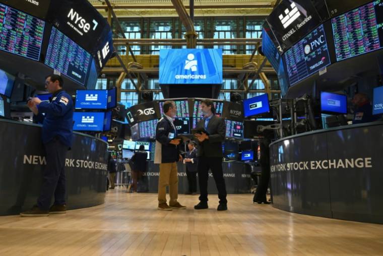 Le parquet du New York Stock Exchange ( AFP / ANGELA WEISS )