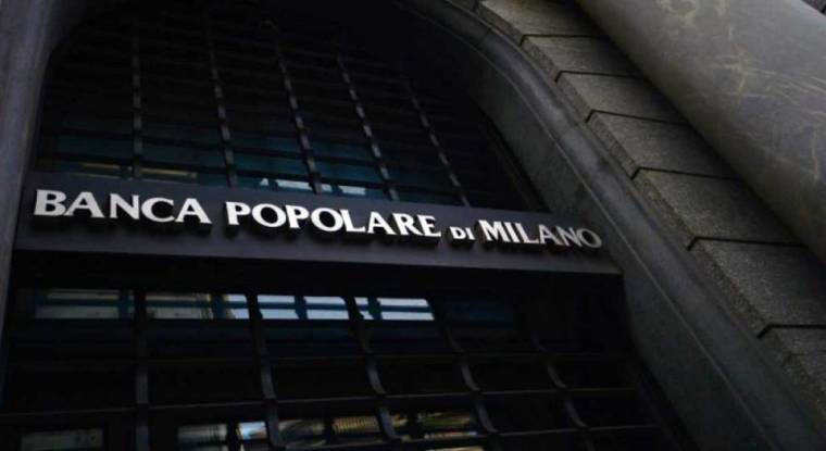 Le siège de la Banca popolare di Milano (BPM). (© G. Cacace)