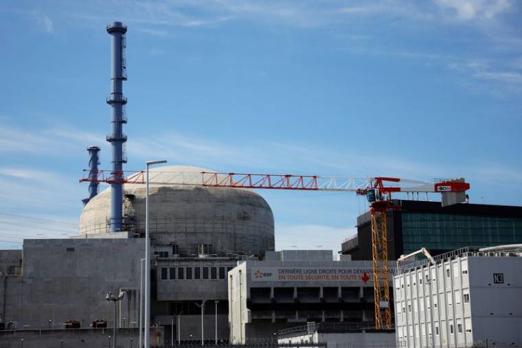 La centrale nucléaire de Flamanville 3 (EPR) dans le nord-ouest de la France