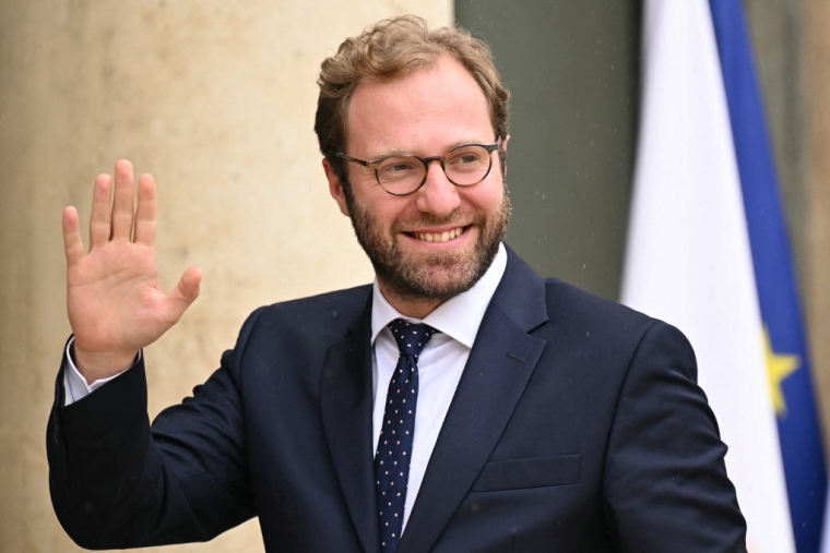 Antoine Armand, le 23 septembre 2024, à Paris ( AFP / BERTRAND GUAY )