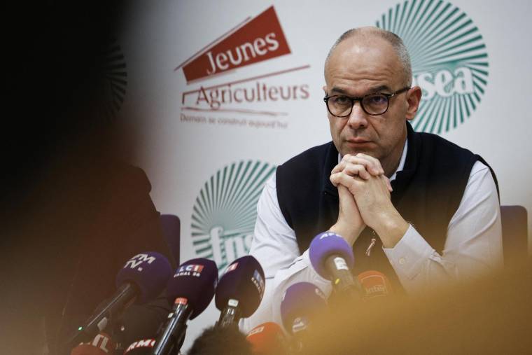 Arnaud Rousseau à Paris, le 13 février 2024. ( AFP / GEOFFROY VAN DER HASSELT )