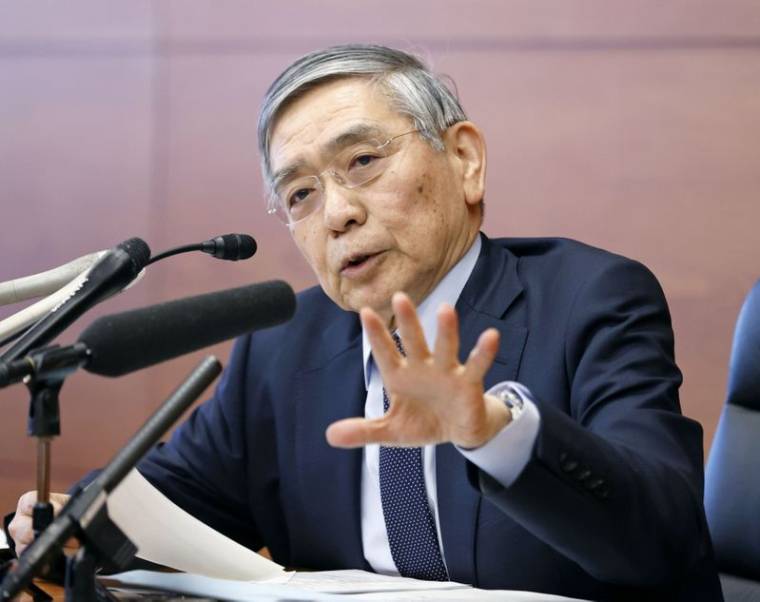 JAPON: KURODA S'ENGAGE À CE QUE LA BOJ CONTINUE D'ACHETER DES ETF, SELON LE JOURNAL ASAHI