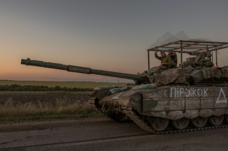 Un char ukrainien près de la frontière russe, dans la région de Soumy, Ukraine, le 14 août 2024 ( AFP / Roman PILIPEY )