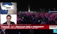 Présidentielle en Turquie : Recep Tayyip Erdogan réélu président avec 52 % des voix