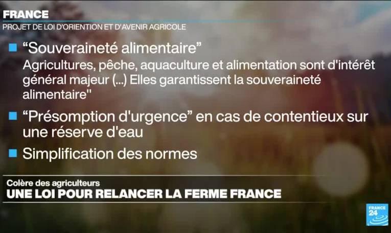 Colère agricole : le gouvernement présente son projet de loi pour sauver l'agriculture française
