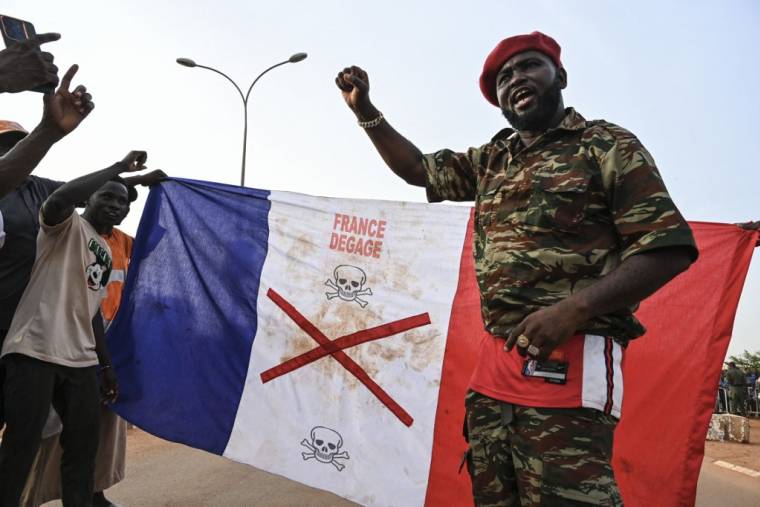 Des manifestants à Niamey, au Niger, le 1er septembre 2023. ( AFP / - )