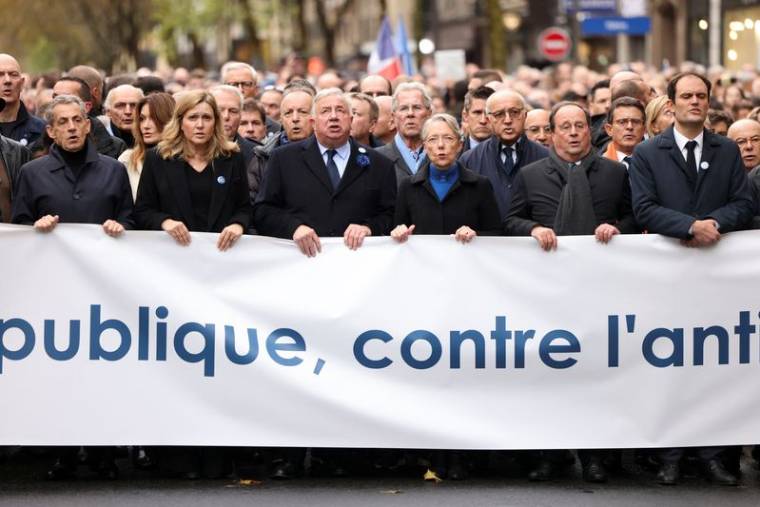 Marche contre l'antisémitisme à Paris