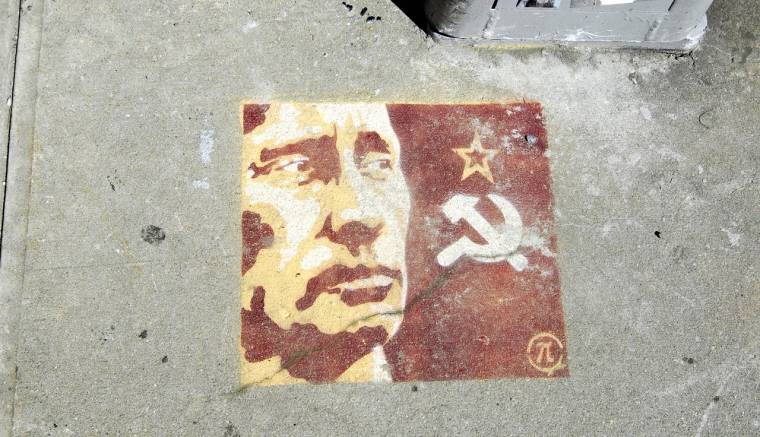 Une oeuvre de street art à l'effigie de Vladimir Poutine, dans les rues de New York. (crédit photo : Pim GMX / Creative Commons)