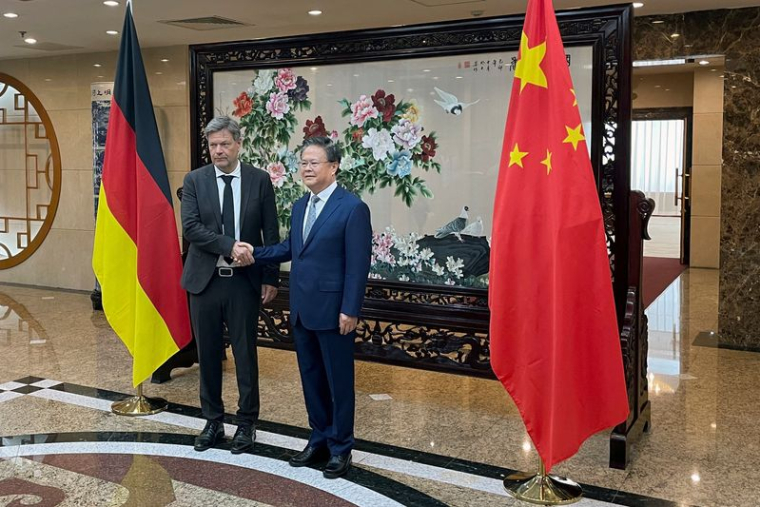 Le vice-chancelier allemand et ministre de l'économie Robert Habeck en visite en Chine