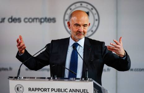 Pierre Moscovici, le 12 mars 2024, à Paris ( AFP / DIMITAR DILKOFF )