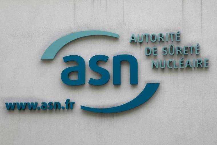 Le logo de l'Autorité de sûreté nucléaire française (ASN) à son siège de Montrouge