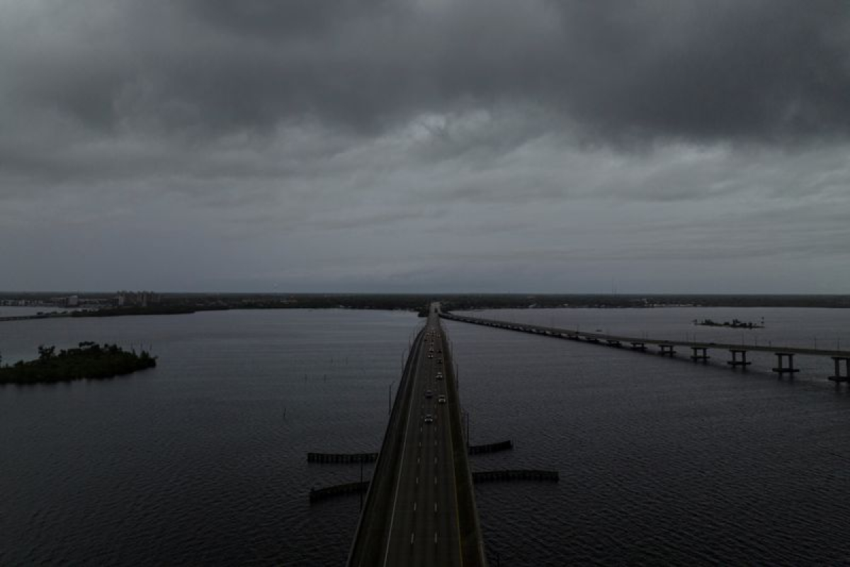 USA-Evacuations en Floride à l'approche de l'ouragan Milton (1/1)